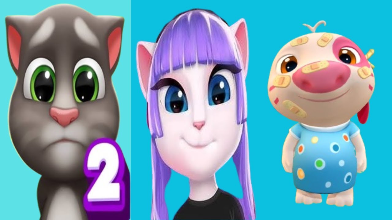 My Talking Tom 2 Vs My talking Angela 2 Vs My Talking Hank 2
