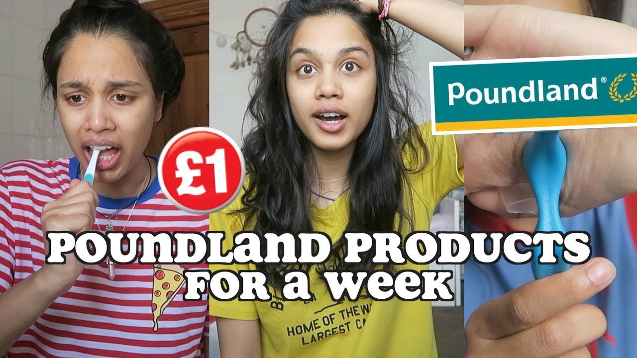 trying out £1 poundland products for a week | clickfortaz