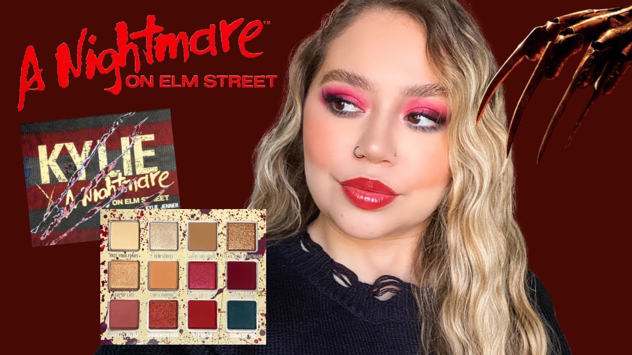 KYLIE COSMETICS X NIGHTMARE ON ELM ST | SWATCHES, REVIEW + TUTORIAL | Makeupbytreenz