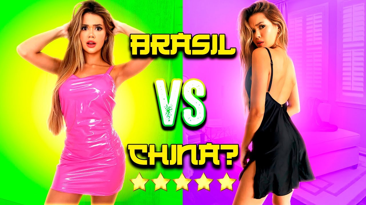 Provando ROUPAS DA CHINA vs BRASIL! Consigo adivinhar?