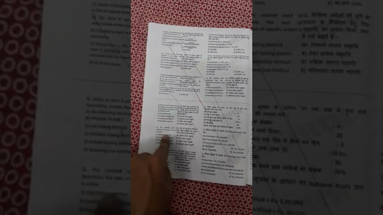 bcom 2 year mcq ans correction