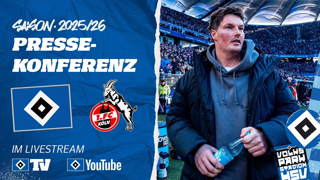 RE-LIVE: PRESSEKONFERENZ MIT MERLIN POLZIN | HSV vs. 1. FC Köln
