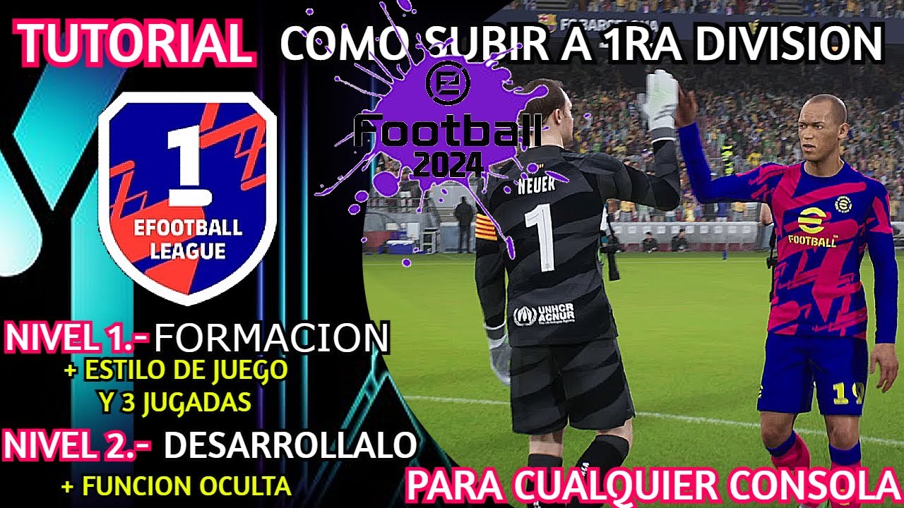 TUTORIAL COMO SUBIR A 1RA DIVISION efootball 2024
