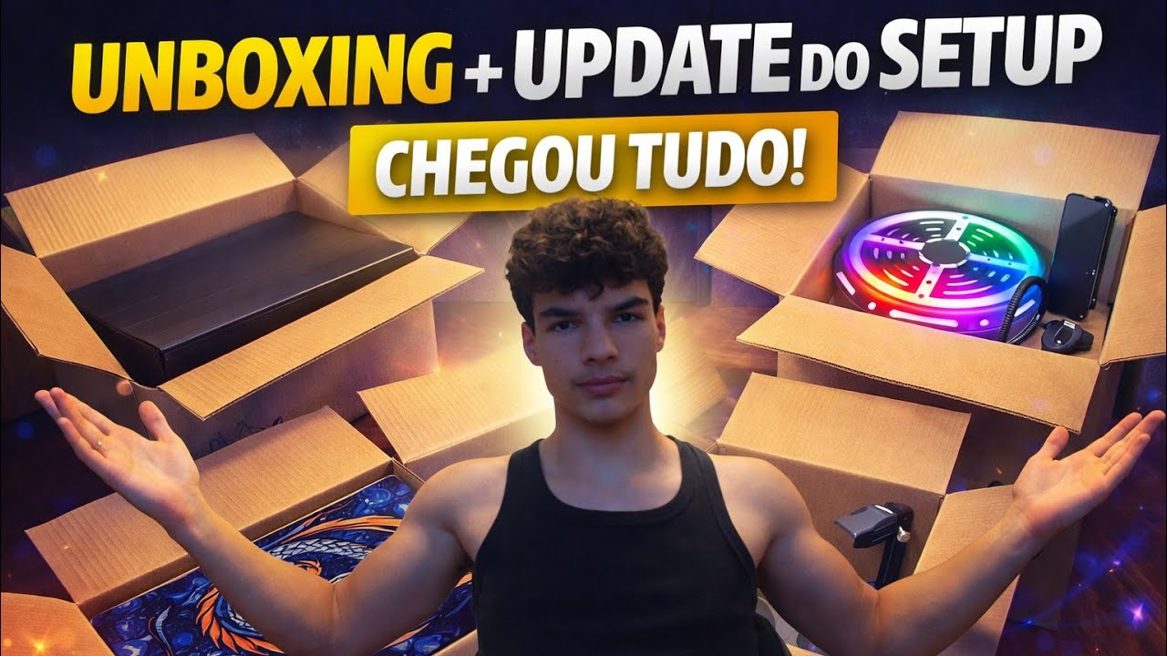 TUNANDO MEU SETUP GAMER + UNBOXING 