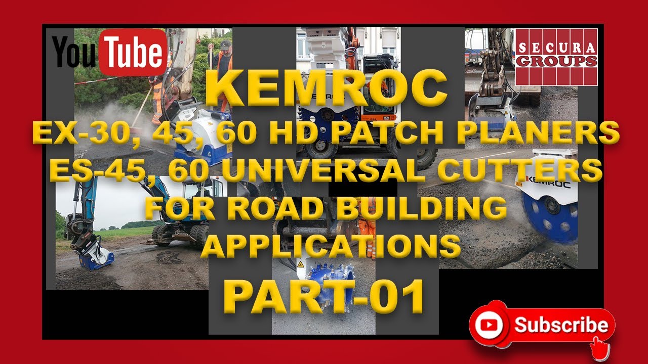 EX-30, 45, 60 HD PATCH PLANERS AND ES-45, 60 HD UNIVERSAL CUTTERS FOR ROAD BUILDING APPLICATIONS