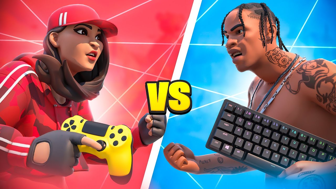 50 MANETTES VS 50 CLAVIER SOURIS avec WAZZ sur FORTNITE ! ⚔️