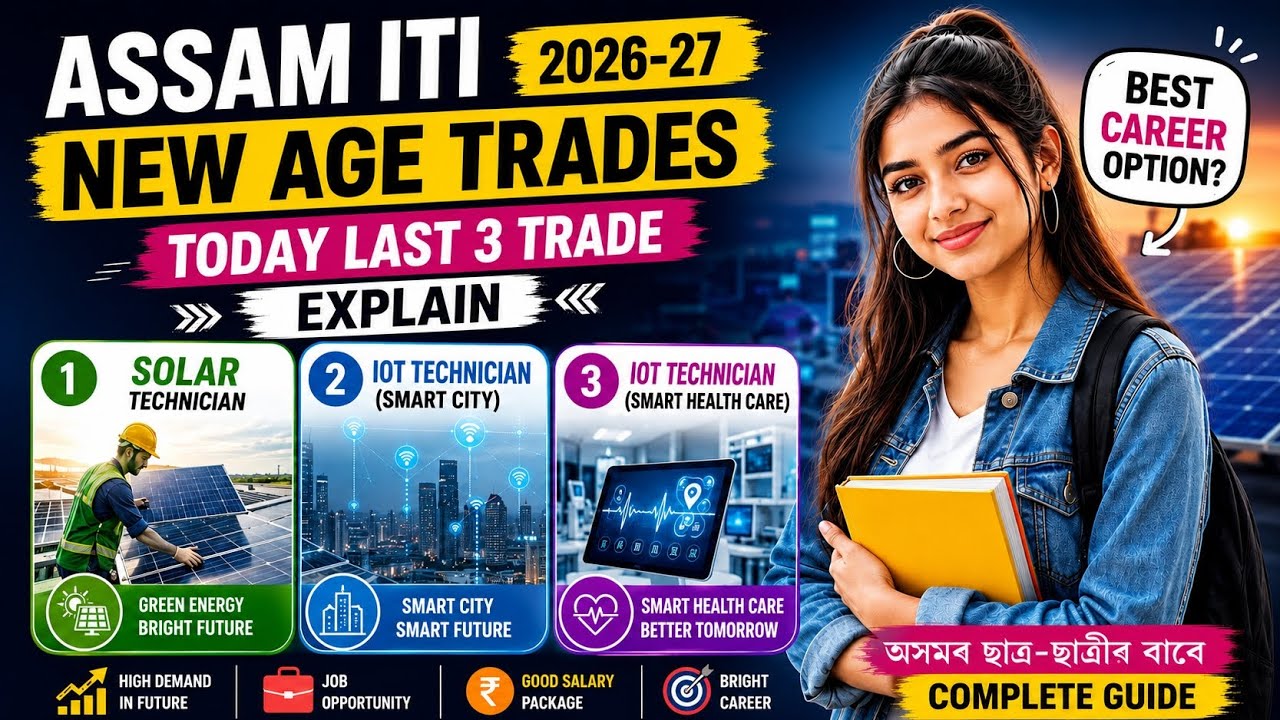 Assam ITI New Age Trades 2026 | Solar & IOT Trades Full Details