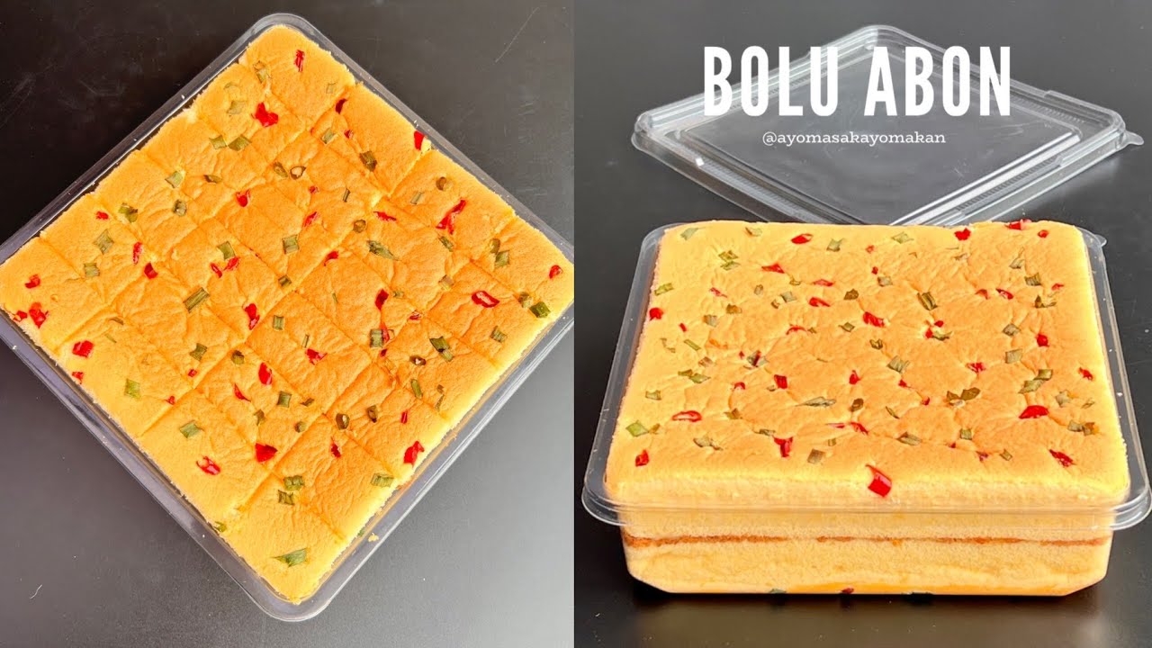 Bolu Abon bisa juga dibikin jadi 2 bolu gulung