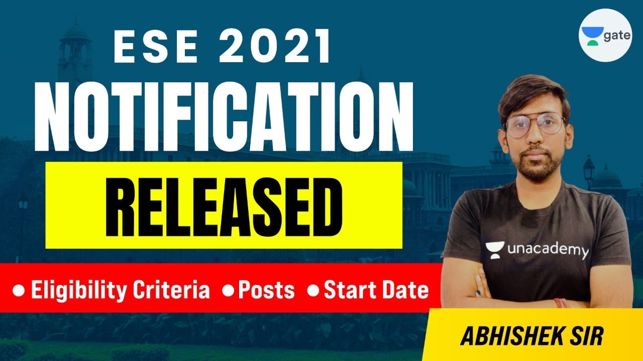 ESE 2021 Notification Released | Eligibility criteria | Posts | Start date | By Abhishek Sir
