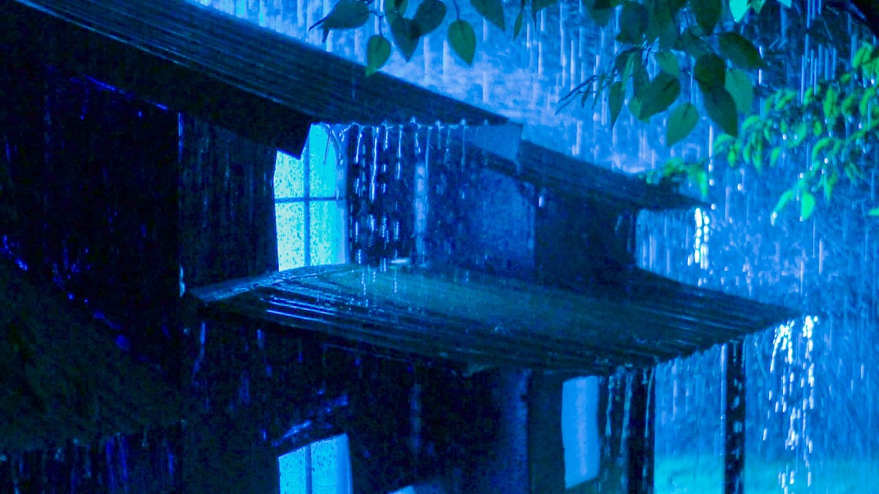 Knock Out Insomnia Fast with Heavy Rainstorm and Loud Thunder on a Metal Roof at Midnight 🌧️