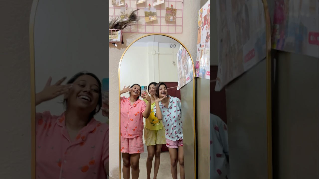Sleepover with my besties🍿 #minivlog #bengali #ytshorts #trending #sleepover #vlog