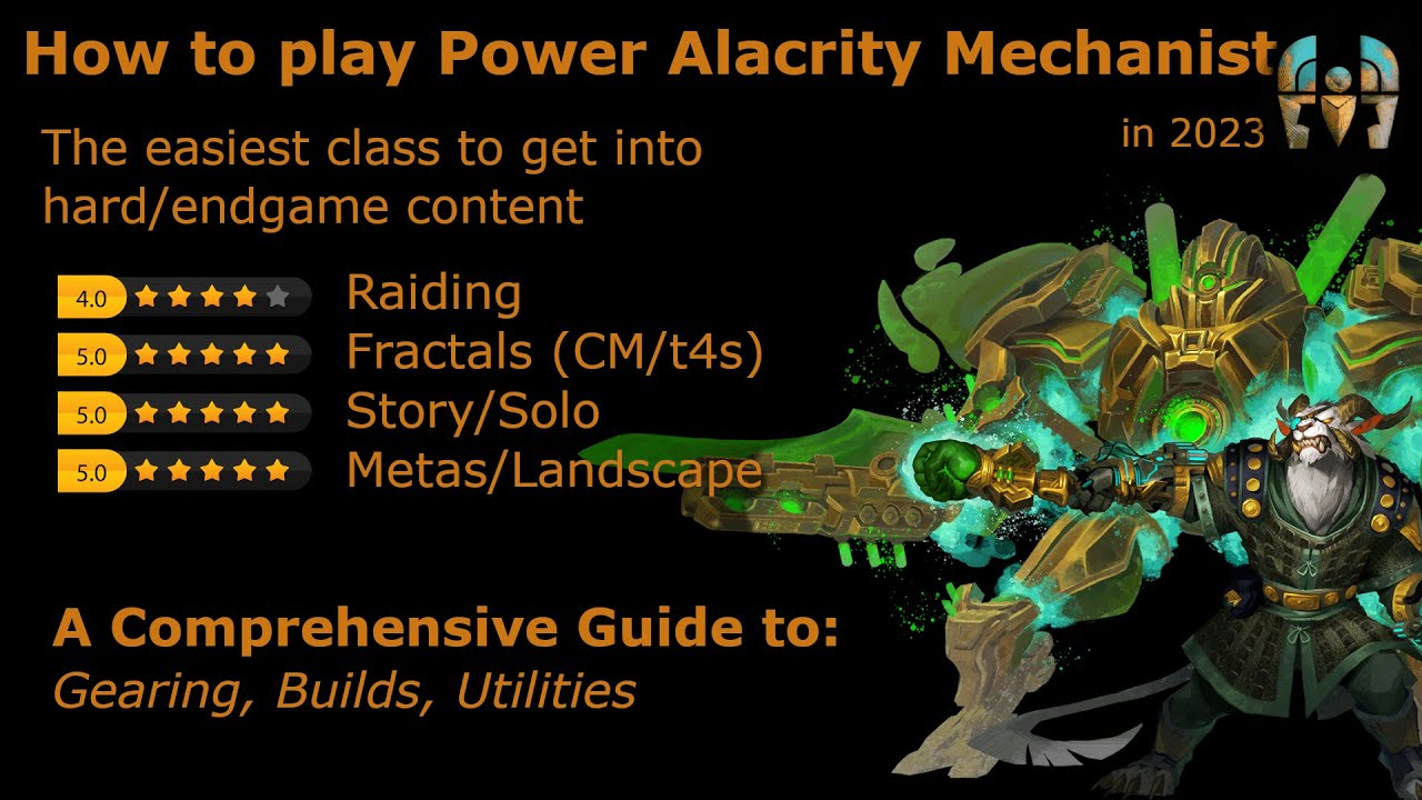 How to Play Power Alacrity Mechanist - The Easiest Support Class in Endgame GW2 in 2023