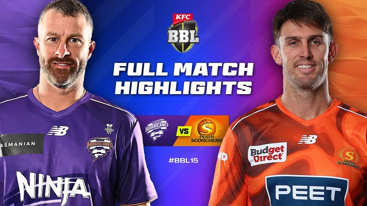 Hobart Hurricanes v Perth Scorchers Match Highlights | #BBL15