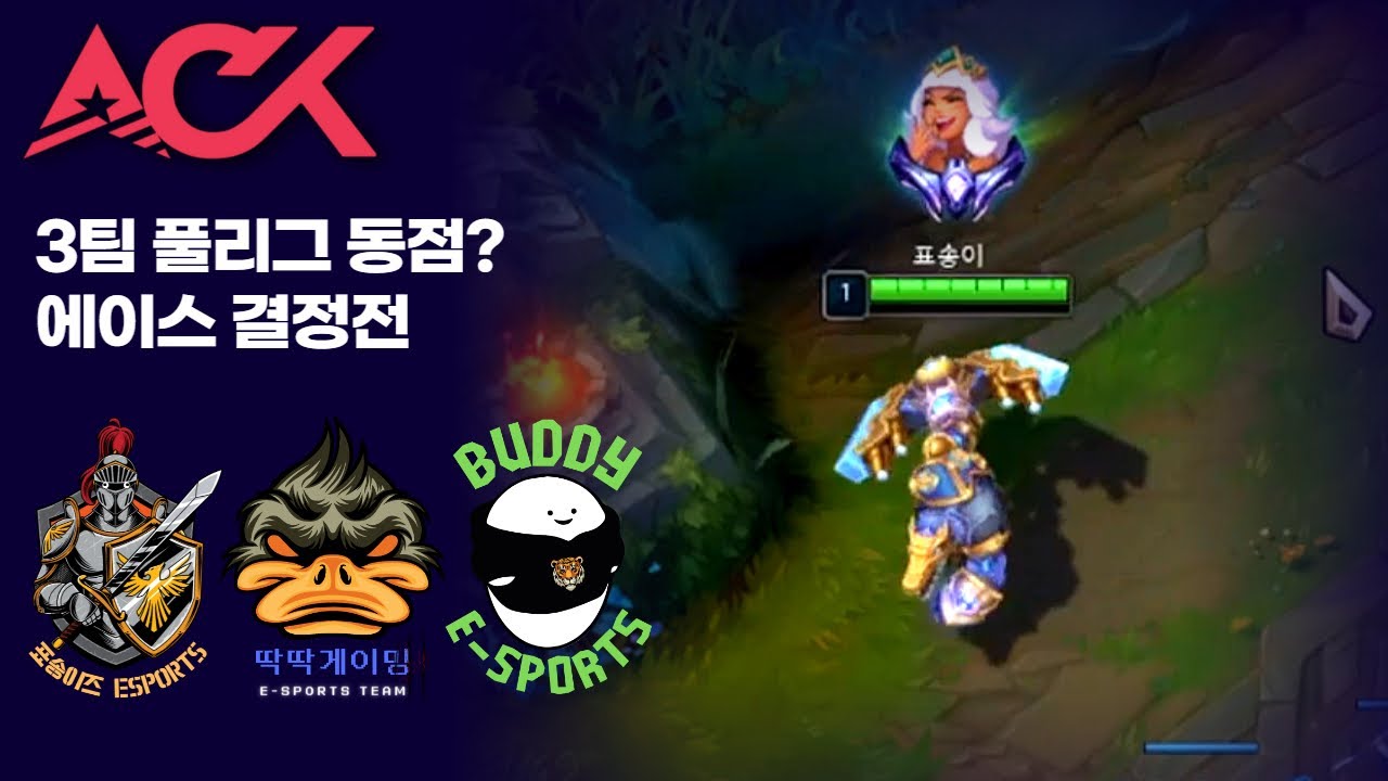 19년도 표송이ㅣ 버디 vs 표송이즈 vs 딱딱게이밍  ACK 에이스 결정전