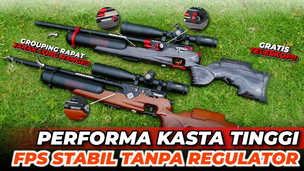 KASTA TERTINGGI‼ PERFORMA SENAPAN PCP BOCAP ESCOBAR AIR RIFLE SAAT UJI AKURASI LONG RANGE DAN POWER
