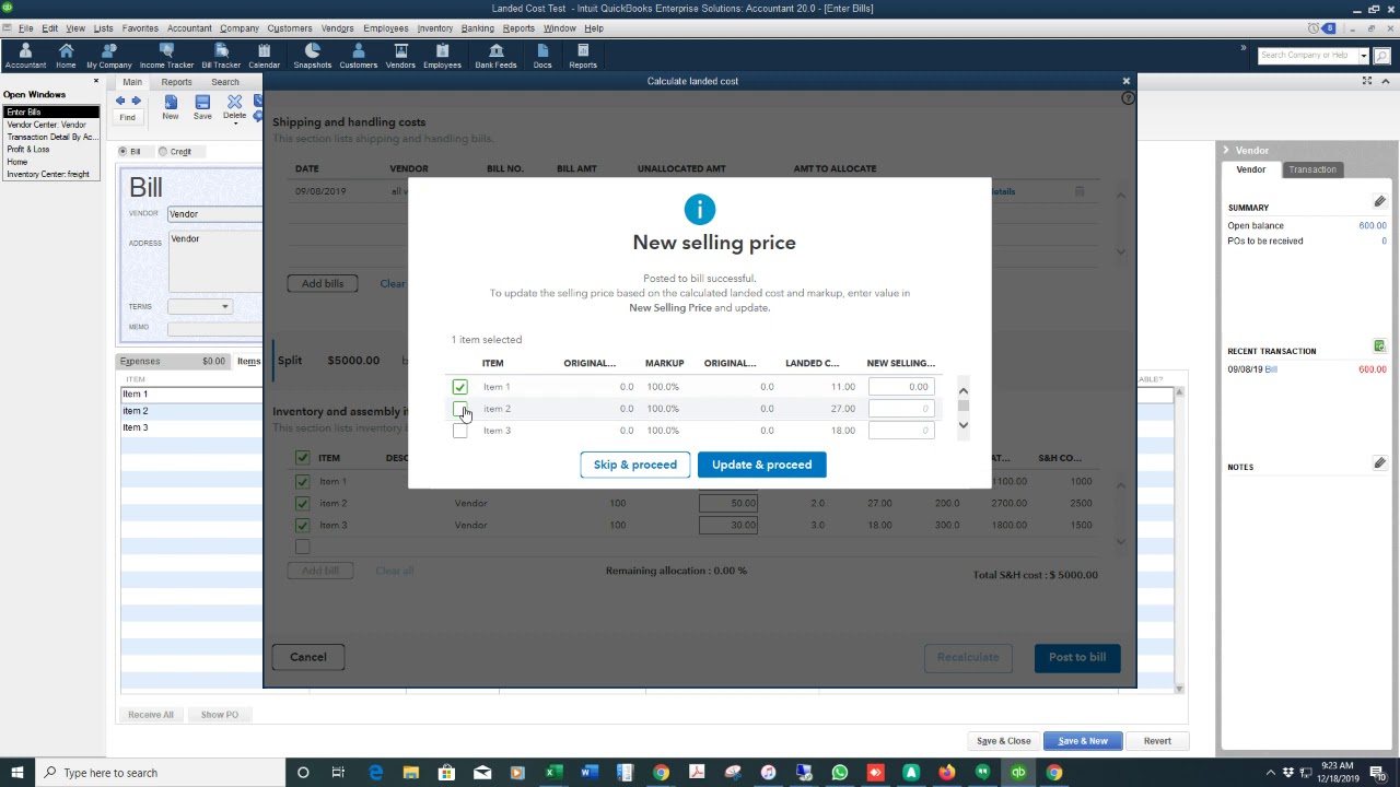 Landed Costs QuickBooks enterprise 2020 | The #1 Amazon and Quickbooks Integration.
