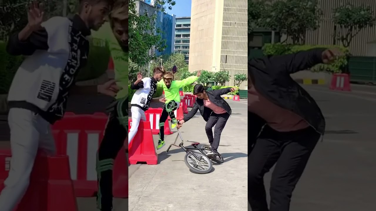 cycle stunt tik tok video || 20 million + views || thanks for watching #shorts #bmx #trending