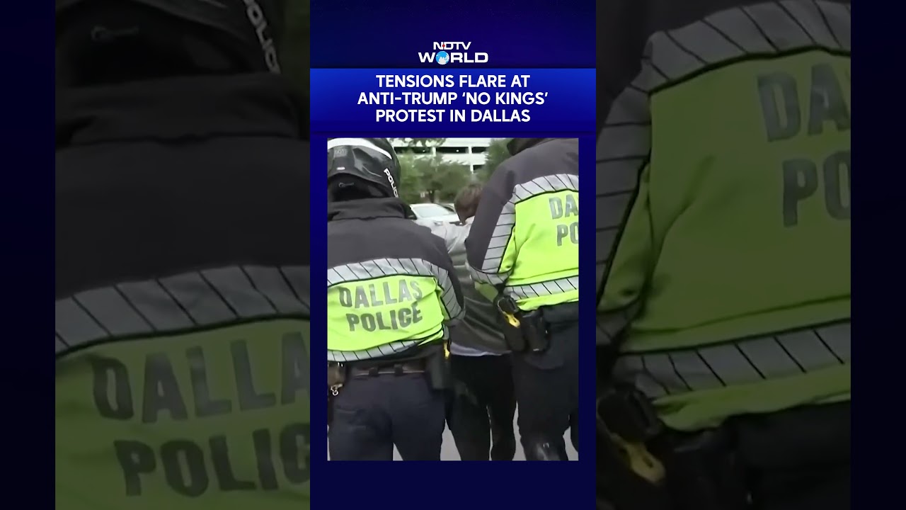 Protest &bdquo;No King&rdquo; | Starcie w Dallas: Kontrmanifestanci stają w obliczu antytrumpowskiego wiecu &bdquo;...