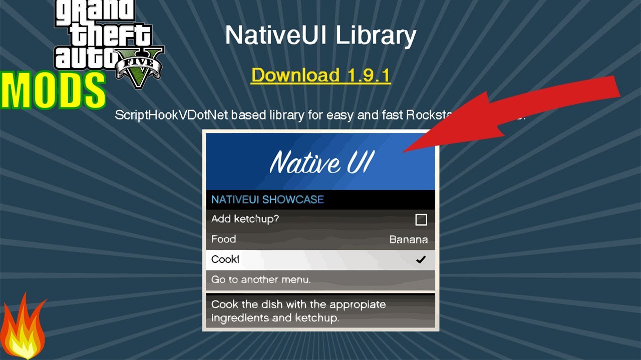 How to install Native UI 1.9.1 (2020) GTA 5 MODS