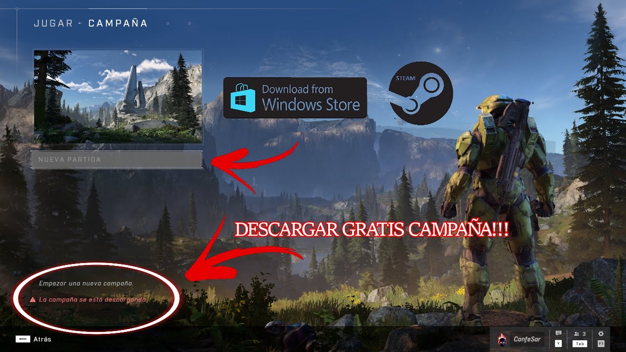 Como Descargar GRATIS Campa&ntilde;a De Halo Infinite Para PC, (Steam y Microsoft Store) & XBOX