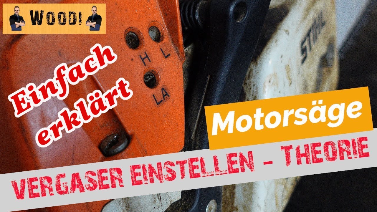 Motors&auml;ge - Vergaser einstellen - Was ist wichtig? Erkl&auml;rung - Woodi #Vergasereinstellung #motors&auml;ge