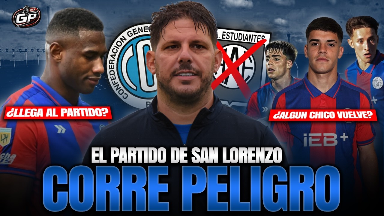 🚨💣 ¡PELIGRA EL PARTIDO DE SAN LORENZO! La recuperación de Romaña + Roca Sánchez deja de ser manager