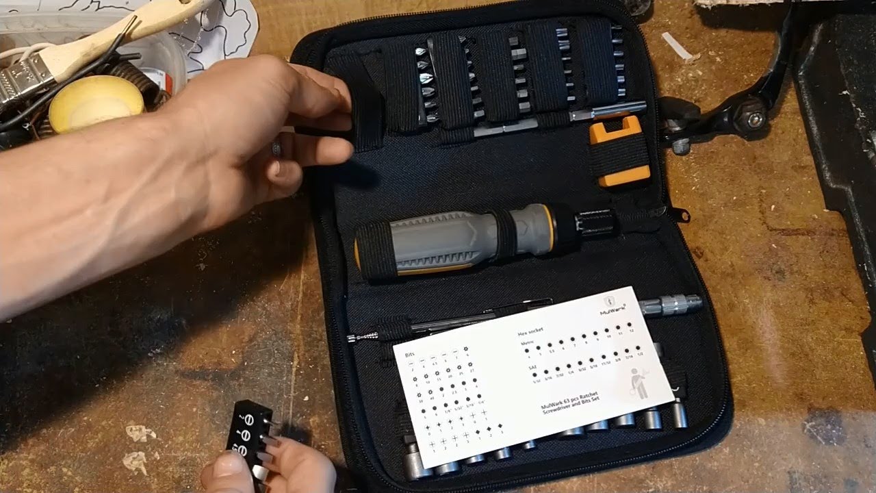 Mulwark 63 pcs ratchet Screwdriver kit