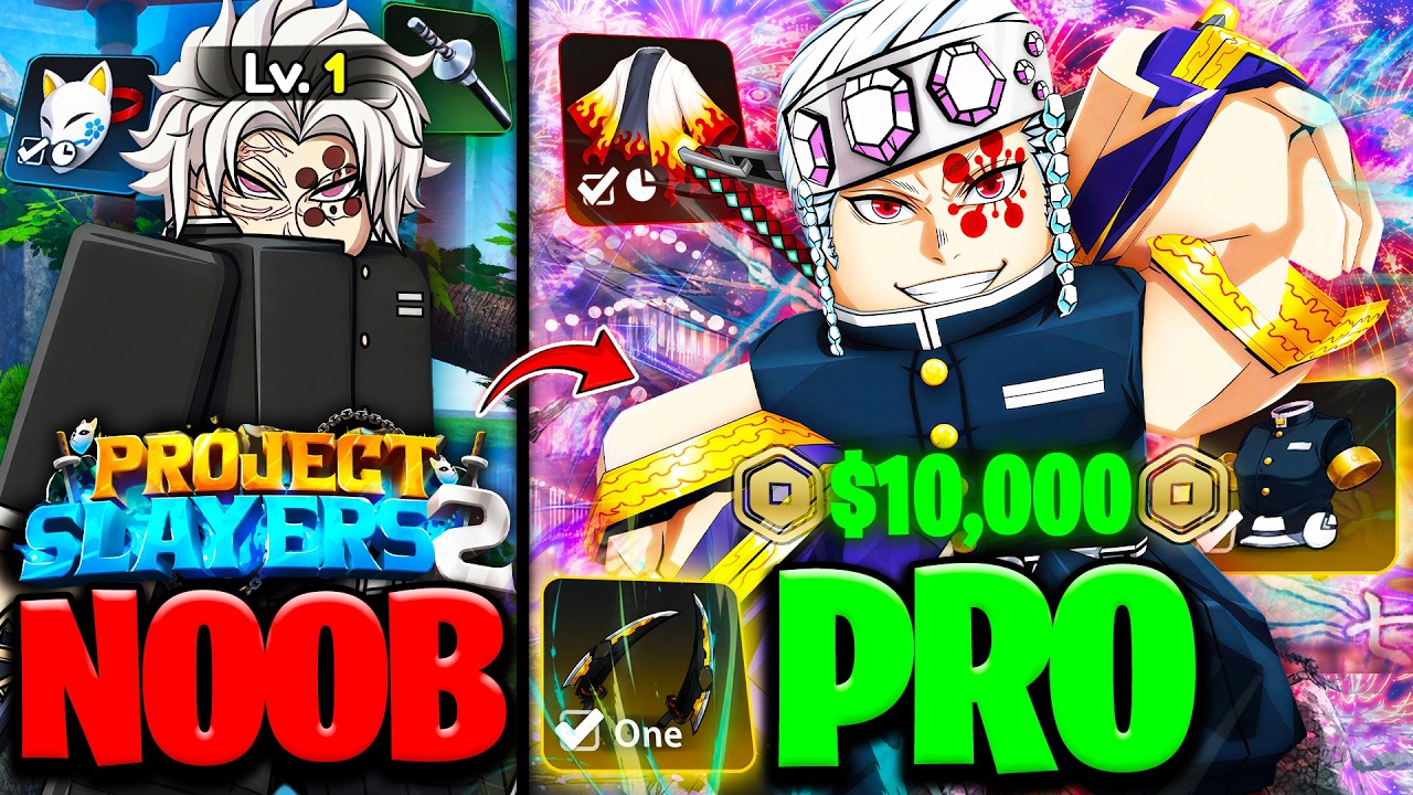 Going NOOB To PRO In One Video On Project Slayers 2!