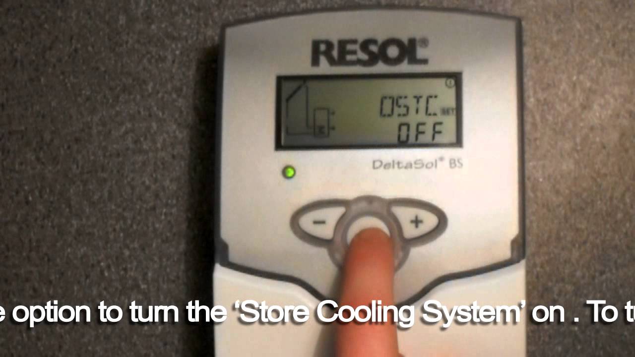 How to programme the Holiday function on the Resol BS/4 controller.