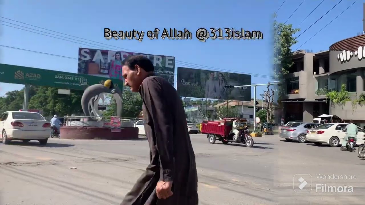 Roundabout Has No Road Markings in Mirpur, Azad Kashmir #azadkashmirpakistan #mirpurajk #roundabout