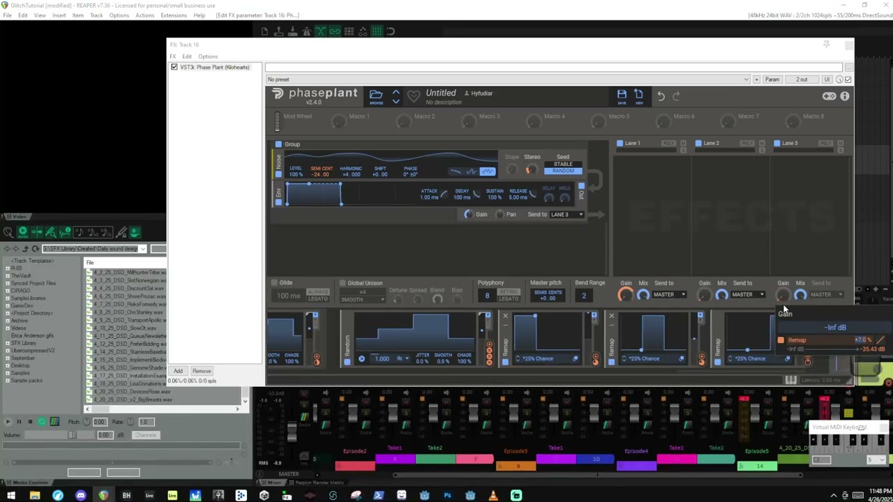 Glitch Sound Design Techniques - Part 5 (noise generator-based)