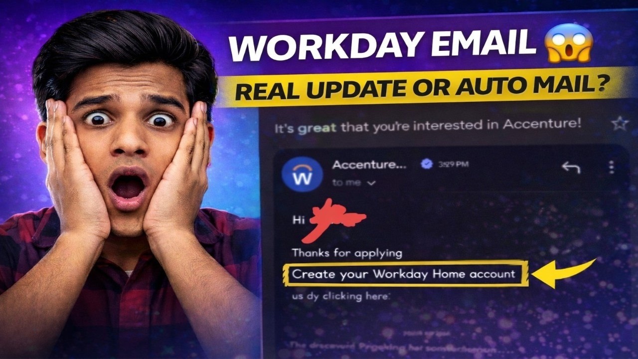 Accenture Workday Email 😱 Real Update or Just Auto Reply?
