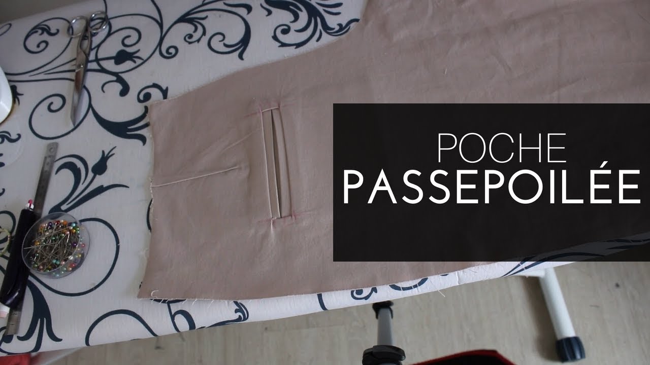 Comment faire une POCHE PASSEPOILÉE double?