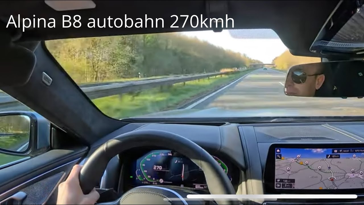 🚀 Alpina B8 Gran Coup&eacute; & Porsche 911 GT3 touring &ndash; Autobahn 270 km/h Cruise!