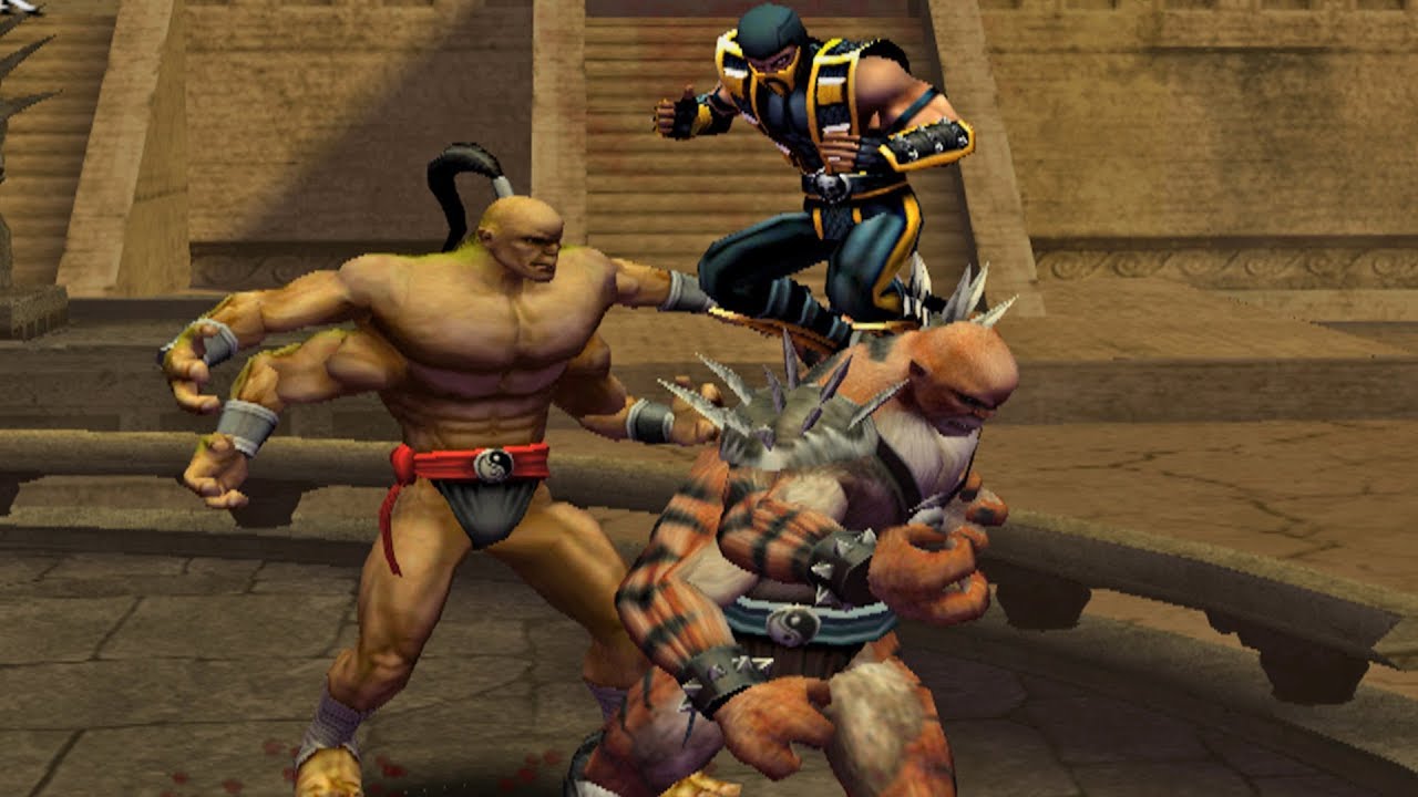 [TAS] Mortal Kombat Shaolin Monks - Survival Mode SCORPION (PS2)