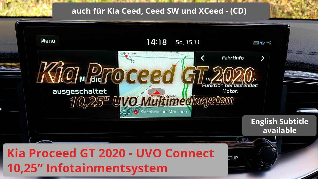 Kia Proceed GT 2020 - 10,25" UVO Connect Infotainmentsystem