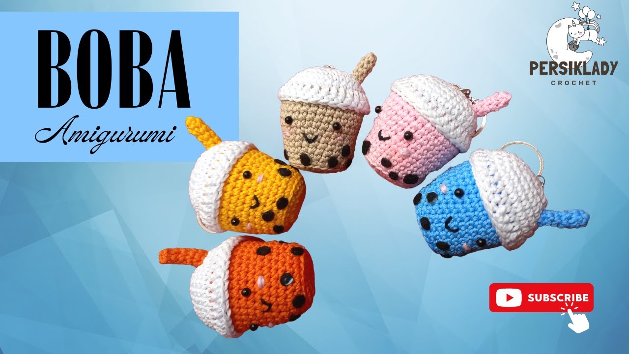 Bubble Tea - Crochet Tutorial Amigurumi  Boba