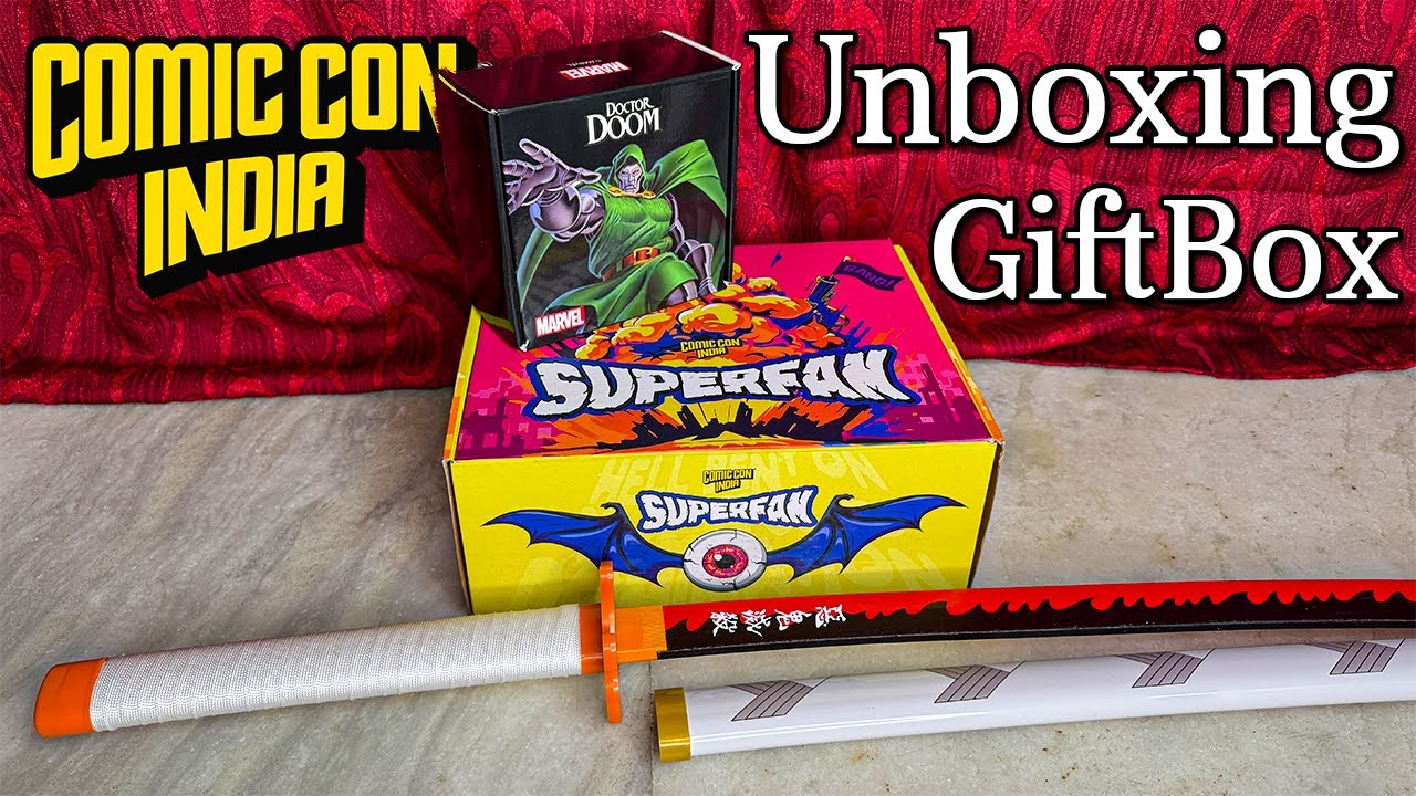Unboxing ComicCon Kolkata SuperFan Gift Box | Kolkata | Comic Con