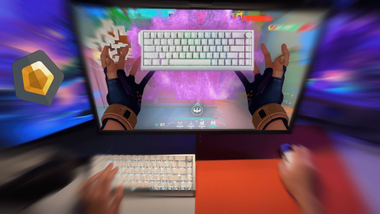 The Best Plateless Keyboard Ever +Valorant pov ASMR 🎮