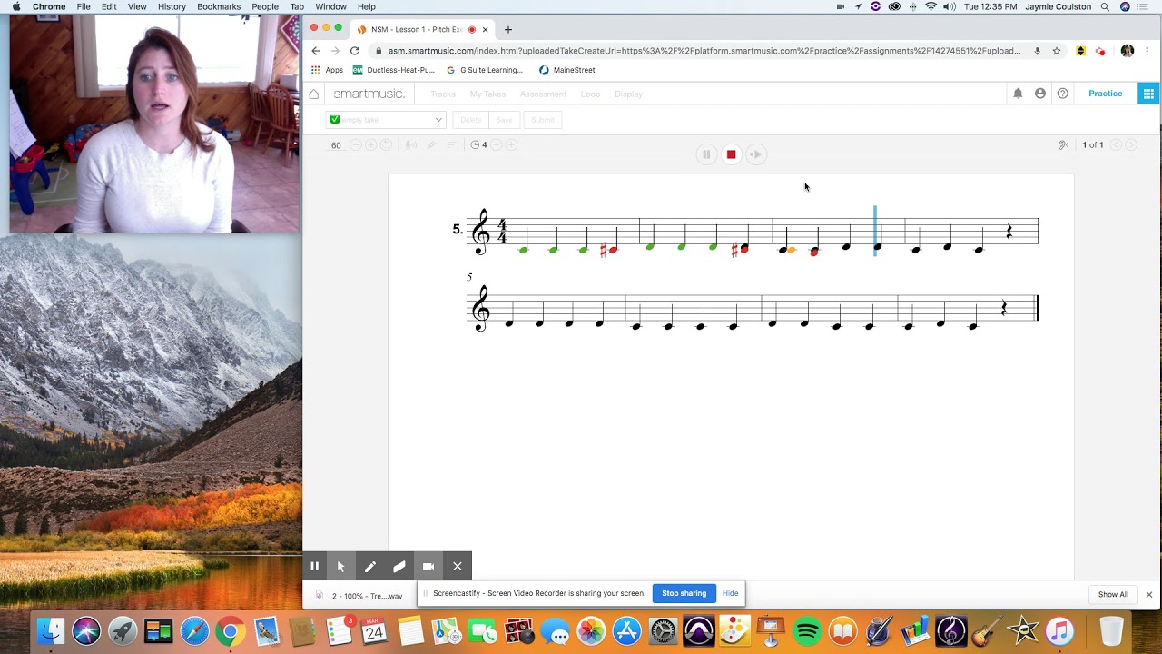 SmartMusic Tutorial 1st Assignment