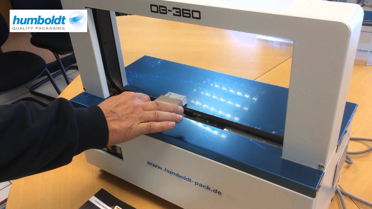 Banderoliermaschine f&uuml;r das Verpacken mittels Papier- oder FolienbandModell OB-360  von Humboldt