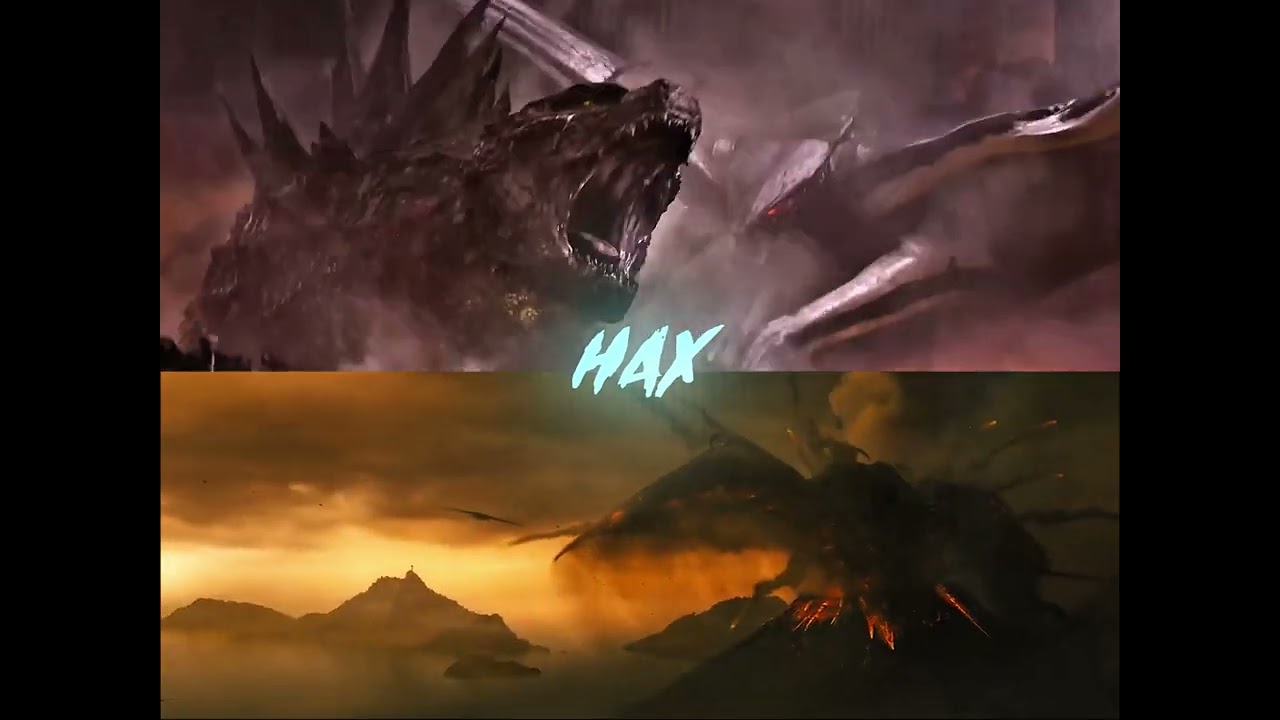 Mid Godzilla 2014 vs Titanus Rodan edit