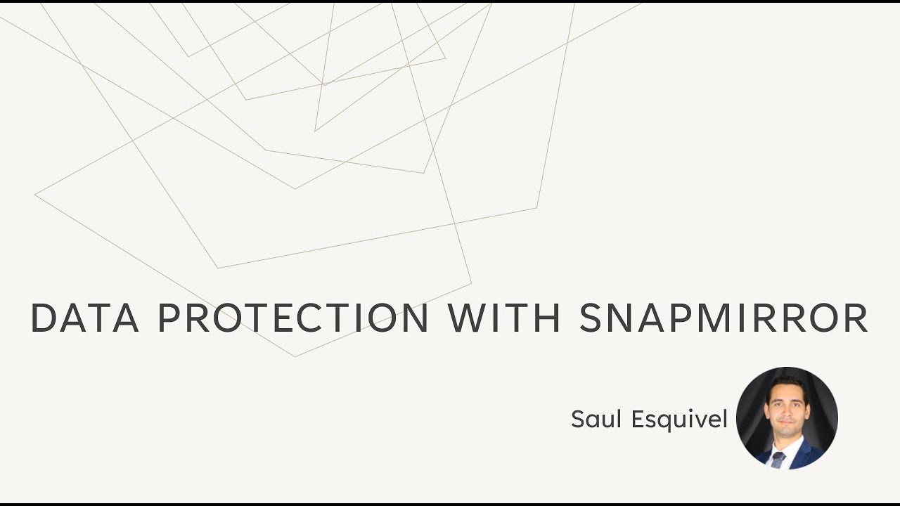 Data Protection with SnapMirror - NetApp Tutorial