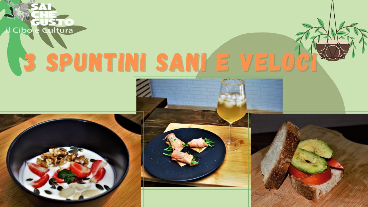 Tre spuntini sani e veloci | Tre idee in Tre minuti