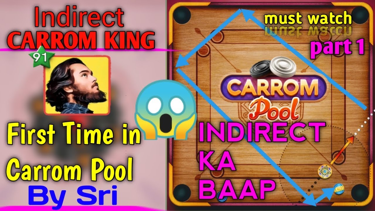 😎Best indirect finishes ever in  carrom pool 🤙/ part-1 / super indirect shots by sri 🤩