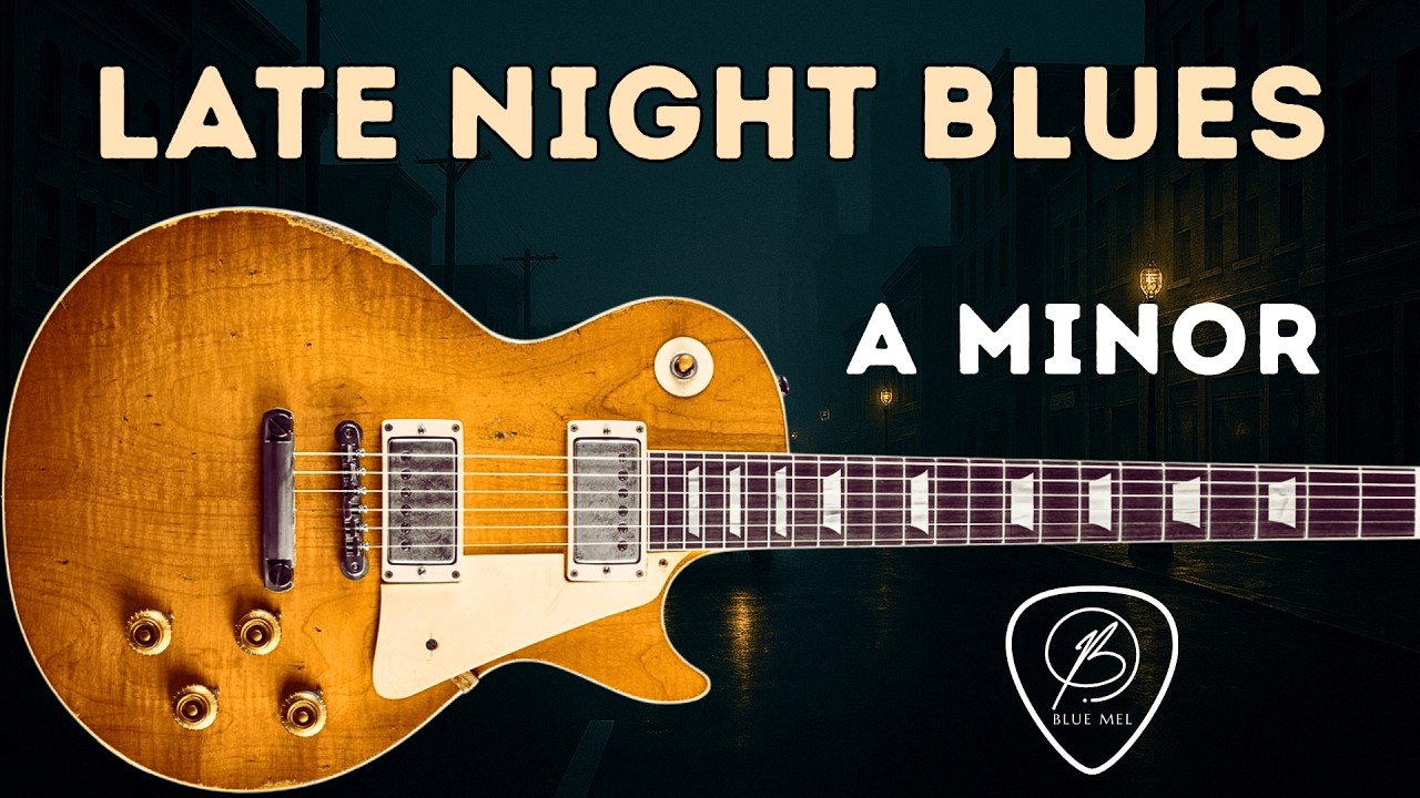 Moody Late Night Blues Backing Track A minor