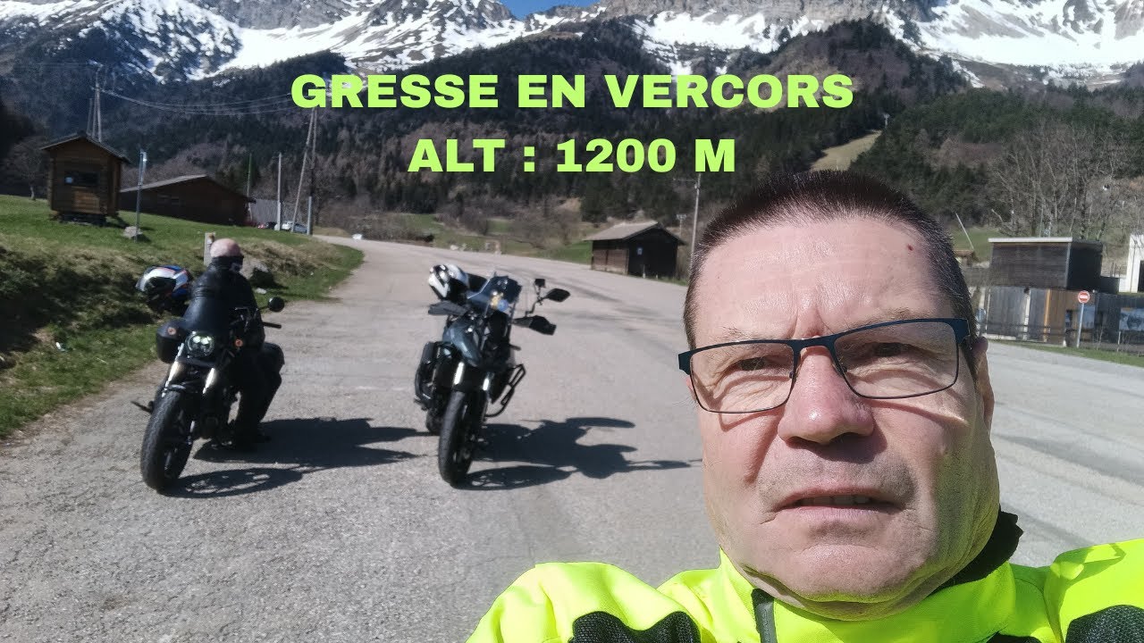 Vercors. Col de l'Arzelier  Mens  Le barrage du Sautet EN SUZUKI  V-STROM 800 SE
