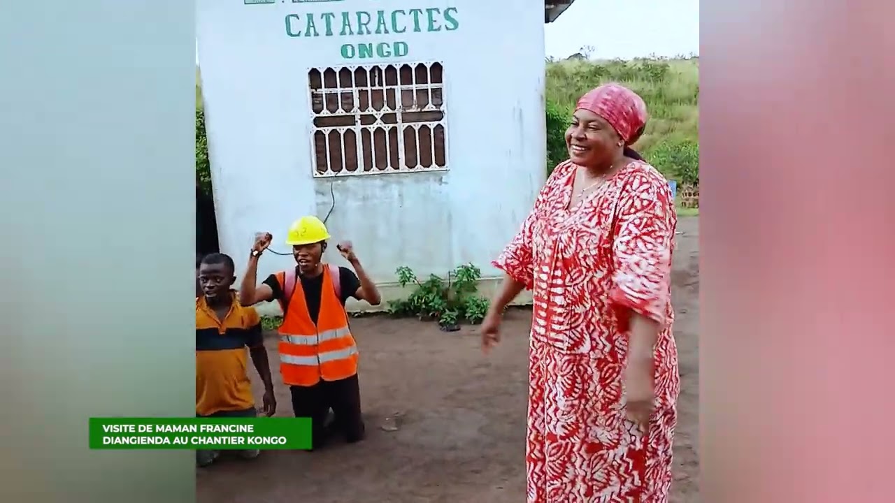 VISITE DE MAMAN FRANCINE DIANGIENDA AU CHANTIER KONGO