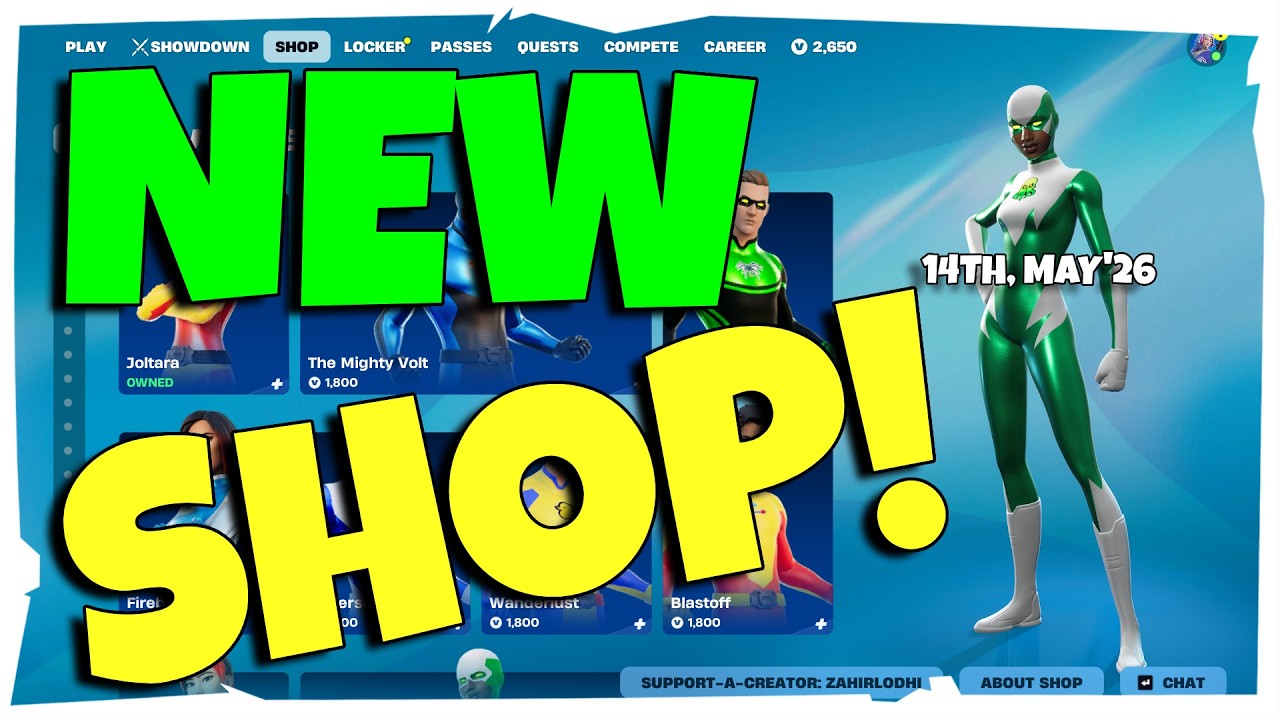 Fortnite Item Shop Update! [14th May, 2026] (CH7 S2)