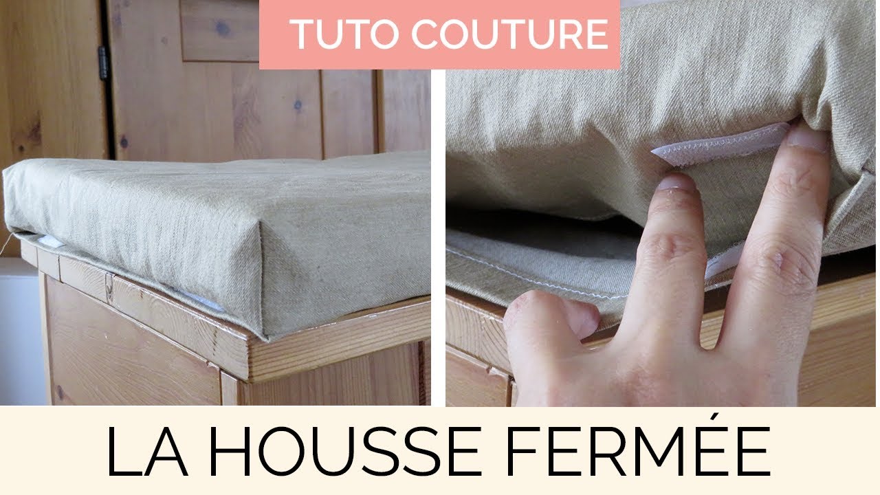 Coudre une housse ferm&eacute;e de coussin (ou de matelas)